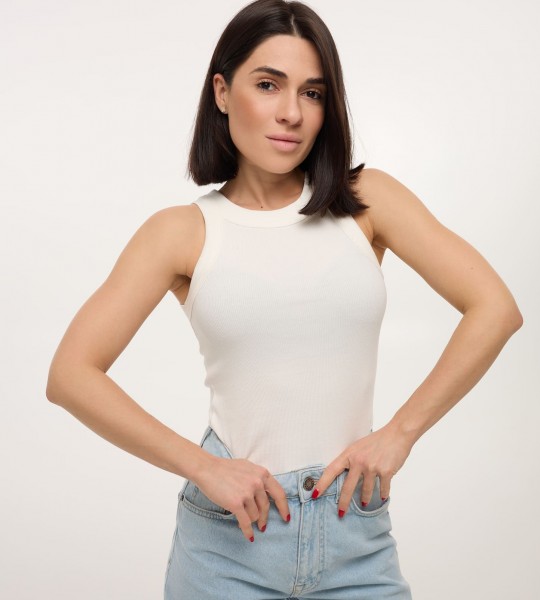 Майка Neo Rib Молоко | Showroom By Nona — зображення 3